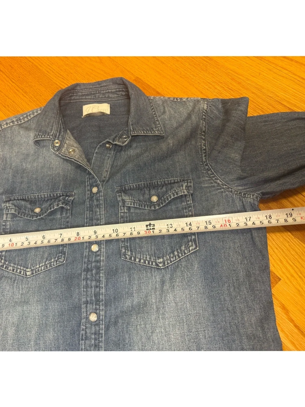 J. Crew 100% Cotton Slim-fit Chambray Shirt